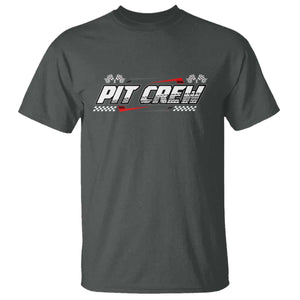 Pit Crew T Shirt Race Car Family Racing Birthday Parties TS10 Dark Heather Print Your Wear