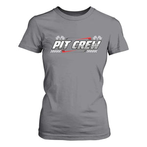 Pit Crew T Shirt For Women Race Car Family Racing Birthday Parties TS10 Charcoal Print Your Wear