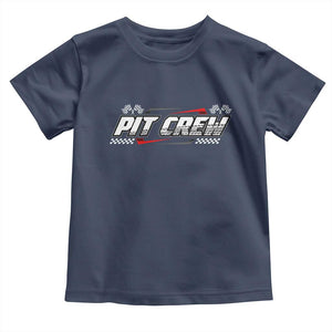 Pit Crew Toddler T Shirt Race Car Family Racing Birthday Parties TS10 Navy Print Your Wear
