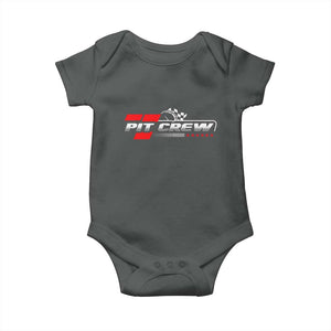 Pit Crew Baby Onesie Family Racing Birthday Race Car TS10 Dark Heather Print Your Wear