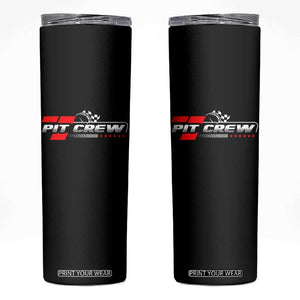 Pit Crew Skinny Tumbler Family Racing Birthday Race Car TS10 Black Print Your Wear