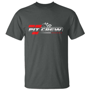 Pit Crew T Shirt Family Racing Birthday Race Car TS10 Dark Heather Print Your Wear