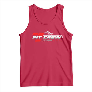 Pit Crew Tank Top Family Racing Birthday Race Car TS10 Red Print Your Wear
