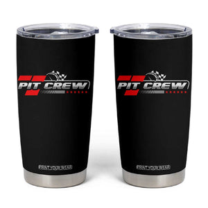 Pit Crew Tumbler Cup Family Racing Birthday Race Car TS10 Black Print Your Wear