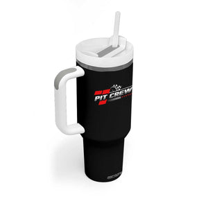 Pit Crew Tumbler With Handle Family Racing Birthday Race Car TS10 Print Your Wear