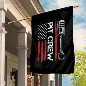 Pit Crew Garden Flag Racing Race Car American Flag TS10 Print Your Wear
