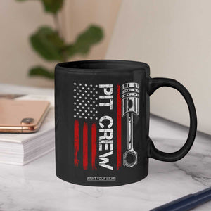 Pit Crew Coffee Mug Racing Race Car American Flag TS10 Print Your Wear