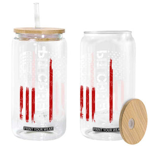 Pit Crew Glass Can Racing Race Car American Flag TS10 Print Your Wear