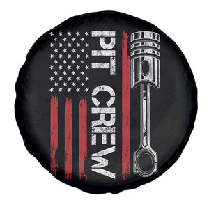 Pit Crew Spare Tire Cover Racing Race Car American Flag TS10 Print Your Wear