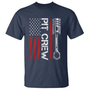Pit Crew T Shirt Racing Race Car American Flag TS10 Navy Print Your Wear