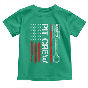 Pit Crew Toddler T Shirt Racing Race Car American Flag TS10 Irish Green Print Your Wear