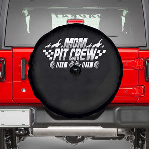 Mom Pit Crew Spare Tire Cover Race Car Family Racing Birthday Hosting Parties TS10 Black Print Your Wear