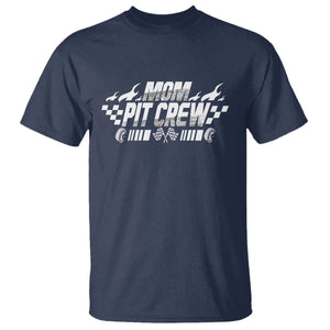 Mom Pit Crew T Shirt Race Car Family Racing Birthday Hosting Parties TS10 Navy Print Your Wear