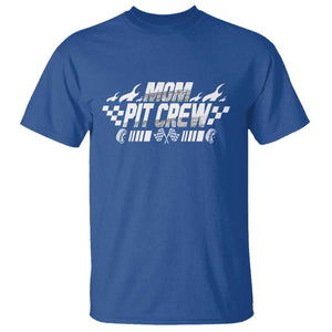 Mom Pit Crew T Shirt Race Car Family Racing Birthday Hosting Parties TS10 Royal Blue Print Your Wear