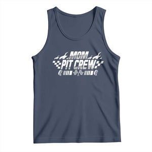 Mom Pit Crew Tank Top Race Car Family Racing Birthday Hosting Parties TS10 Navy Print Your Wear
