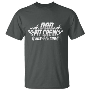 Dad Pit Crew T Shirt Race Car Family Racing Birthday Hosting Parties TS10 Dark Heather Print Your Wear