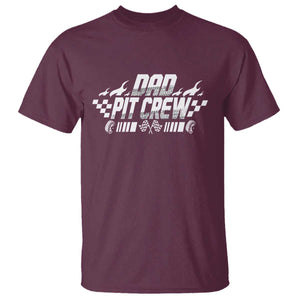 Dad Pit Crew T Shirt Race Car Family Racing Birthday Hosting Parties TS10 Maroon Print Your Wear