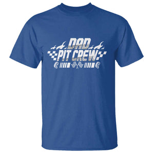 Dad Pit Crew T Shirt Race Car Family Racing Birthday Hosting Parties TS10 Royal Blue Print Your Wear