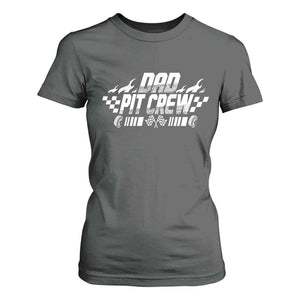 Dad Pit Crew T Shirt For Women Race Car Family Racing Birthday Hosting Parties TS10 Dark Heather Print Your Wear