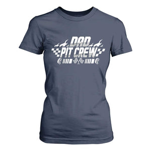 Dad Pit Crew T Shirt For Women Race Car Family Racing Birthday Hosting Parties TS10 Navy Print Your Wear