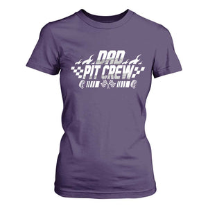 Dad Pit Crew T Shirt For Women Race Car Family Racing Birthday Hosting Parties TS10 Purple Print Your Wear
