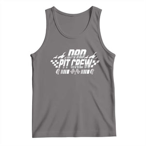 Dad Pit Crew Tank Top Race Car Family Racing Birthday Hosting Parties TS10 Deep Heather Print Your Wear