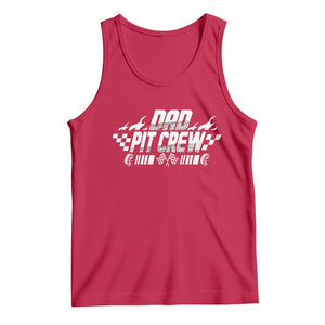 Dad Pit Crew Tank Top Race Car Family Racing Birthday Hosting Parties TS10 Red Print Your Wear