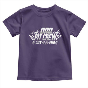 Dad Pit Crew Toddler T Shirt Race Car Family Racing Birthday Hosting Parties TS10 Purple Print Your Wear