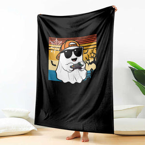 Halloween Boys Kids Ghost Gamer Scary Costume Gaming Men Throw Blanket Retro Funny Halloween TS10 Print Your Wear