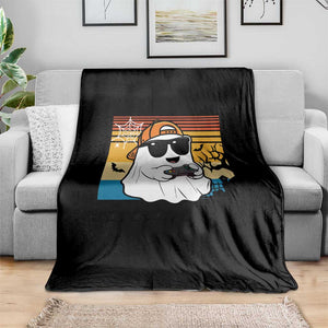 Halloween Boys Kids Ghost Gamer Scary Costume Gaming Men Throw Blanket Retro Funny Halloween TS10 Print Your Wear