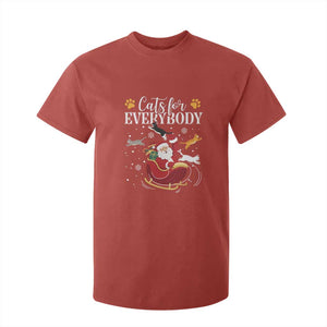 Christmas Cat Lover T Shirt For Kid Cats For Everybody Funny Xmas TS10 Red Print Your Wear