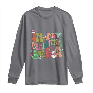 In My Christmas Era Long Sleeve Shirt Cute Groovy Holiday Xmas TS10 Charcoal Print Your Wear