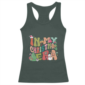 In My Christmas Era Racerback Tank Top Cute Groovy Holiday Xmas TS10 Dark Forest Green Print Your Wear