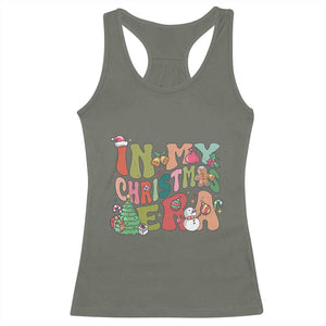 In My Christmas Era Racerback Tank Top Cute Groovy Holiday Xmas TS10 Military Green Print Your Wear