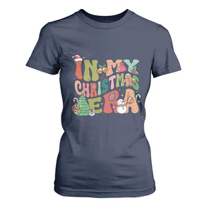 In My Christmas Era T Shirt For Women Cute Groovy Holiday Xmas TS10 Navy Print Your Wear