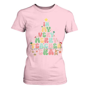 Christmas Teacher T Shirt For Women In My Very Merry Teacher Era Xmas Tree TS10 Light Pink Print Your Wear