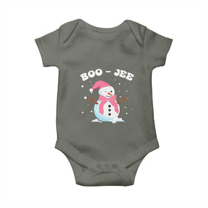 Bougie Snowman Baby Onesie Pink Christmas Xmas Gifts TS10 Military Green Print Your Wear