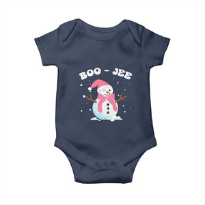 Bougie Snowman Baby Onesie Pink Christmas Xmas Gifts TS10 Navy Print Your Wear
