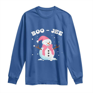 Bougie Snowman Long Sleeve Shirt Pink Christmas Xmas Gifts TS10 Royal Blue Print Your Wear