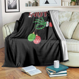 Funny Couples Christmas Throw Blanket Chest And Nuts Matching Holiday Skeleton Hand TS10 Print Your Wear