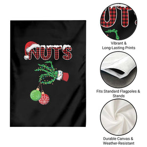 Funny Couples Christmas Garden Flag Chest And Nuts Matching Holiday Skeleton Hand TS10 Print Your Wear