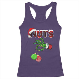 Funny Couples Christmas Racerback Tank Top Chest And Nuts Matching Holiday Skeleton Hand TS10 Purple Print Your Wear