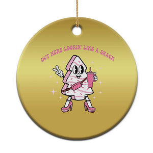 Pink Christmas Tree Cake Christmas Ornament Out Here Lookin Like A Snack Boujee Xmas TS10 Print Your Wear