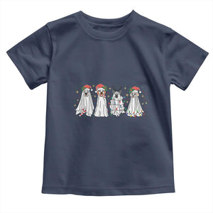 Christmas Ghost Dog Baby Shirt TS10 Navy Print Your Wear