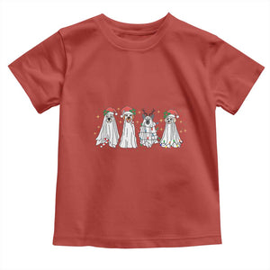 Christmas Ghost Dog Baby Shirt TS10 Red Print Your Wear