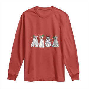 Christmas Ghost Dog Long Sleeve Shirt TS10 Red Print Your Wear