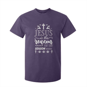 Christian Christmas T Shirt For Kid Jesus Is The Reason For The Season Xmas Faith TS10 Purple Print Your Wear