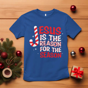 Christian Christmas T Shirt Jesus Is The Reason For The Season TS10 Royal Blue Print Your Wear