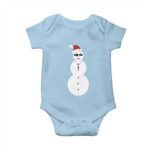 Funny Angry Snowman Baby Onesie Gangster Snowmen Rap Hip Hop TS10 Light Blue Print Your Wear