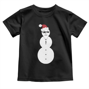 Funny Angry Snowman Baby Shirt Gangster Snowmen Rap Hip Hop TS10 Black Print Your Wear